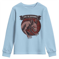 Chupacabra Youth Sweatshirt Gothic Horror Save The Cryptid Gift - Wonder Print Shop