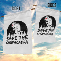 Chupacabra Garden Flag Funny Cryptid Save The Goat Sucker Gift - Wonder Print Shop