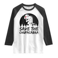 Chupacabra Raglan Shirt Funny Cryptid Save The Goat Sucker Gift - Wonder Print Shop