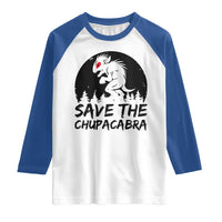 Chupacabra Raglan Shirt Funny Cryptid Save The Goat Sucker Gift - Wonder Print Shop
