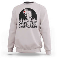 Chupacabra Sweatshirt Funny Cryptid Save The Goat Sucker Gift - Wonder Print Shop