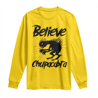 Urban Legends And Mystery Gift Long Sleeve Shirt Believe Chupacabra - Wonder Print Shop