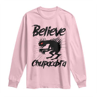 Urban Legends And Mystery Gift Long Sleeve Shirt Believe Chupacabra - Wonder Print Shop