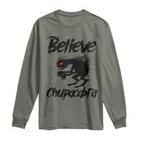 Urban Legends And Mystery Gift Long Sleeve Shirt Believe Chupacabra - Wonder Print Shop