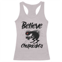 Urban Legends And Mystery Gift Racerback Tank Top Believe Chupacabra - Wonder Print Shop