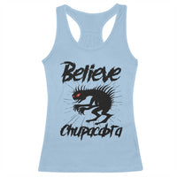 Urban Legends And Mystery Gift Racerback Tank Top Believe Chupacabra - Wonder Print Shop