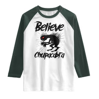 Urban Legends And Mystery Gift Raglan Shirt Believe Chupacabra - Wonder Print Shop