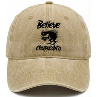 Urban Legends And Mystery Gift Washed Cotton Baseball Cap Believe Chupacabra