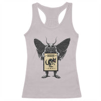 Mothman Missing Chupacabra Racerback Tank Top Funny Cryptid Gift - Wonder Print Shop