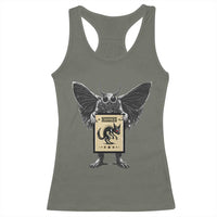 Mothman Missing Chupacabra Racerback Tank Top Funny Cryptid Gift - Wonder Print Shop