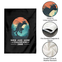 Chupacabra Garden Flag Gothic Humor Hide And Seek Champion Gift - Wonder Print Shop