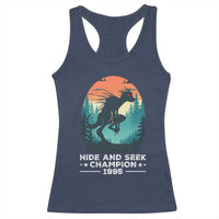 Chupacabra Racerback Tank Top Gothic Humor Hide And Seek Champion Gift - Wonder Print Shop