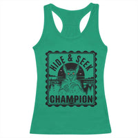 Chupacabra Hide And Seek Champion Since 1995 Racerback Tank Top Cryptid Gift - Wonder Print Shop