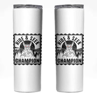 Chupacabra Hide And Seek Champion Since 1995 Skinny Tumbler Cryptid Gift