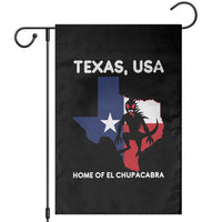 Chupacabra Texas Garden Flag Home Of El Chupacabra Gothic Horror Gift - Wonder Print Shop