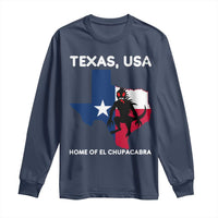Chupacabra Texas Long Sleeve Shirt Home Of El Chupacabra Gothic Horror Gift - Wonder Print Shop