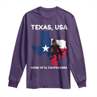 Chupacabra Texas Long Sleeve Shirt Home Of El Chupacabra Gothic Horror Gift - Wonder Print Shop