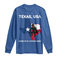 Chupacabra Texas Long Sleeve Shirt Home Of El Chupacabra Gothic Horror Gift - Wonder Print Shop