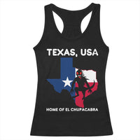 Chupacabra Texas Racerback Tank Top Home Of El Chupacabra Gothic Horror Gift - Wonder Print Shop