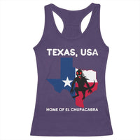 Chupacabra Texas Racerback Tank Top Home Of El Chupacabra Gothic Horror Gift - Wonder Print Shop