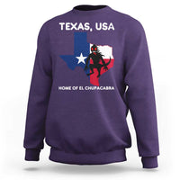 Chupacabra Texas Sweatshirt Home Of El Chupacabra Gothic Horror Gift - Wonder Print Shop