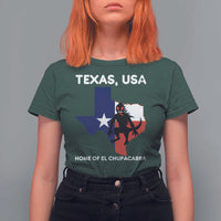 Chupacabra Texas T Shirt For Women Home Of El Chupacabra Gothic Horror Gift - Wonder Print Shop