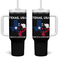 Chupacabra Texas Tumbler With Handle Home Of El Chupacabra Gothic Horror Gift