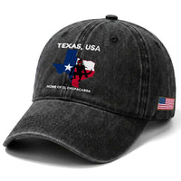Chupacabra Texas Washed Cotton Baseball Cap Home Of El Chupacabra Gothic Horror Gift