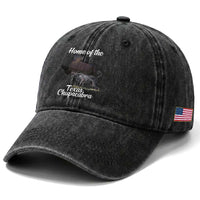 Chupacabra Washed Cotton Baseball Cap Home Of The Texas Gothic Folklore Gift