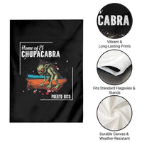 Chupacabra Garden Flag Home Of Puerto Rico Mystery Urban Legend Gift - Wonder Print Shop