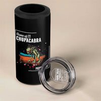 Chupacabra 4 in 1 Can Cooler Tumbler Home Of Puerto Rico Mystery Urban Legend Gift