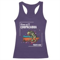 Chupacabra Racerback Tank Top Home Of Puerto Rico Mystery Urban Legend Gift - Wonder Print Shop