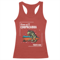 Chupacabra Racerback Tank Top Home Of Puerto Rico Mystery Urban Legend Gift - Wonder Print Shop