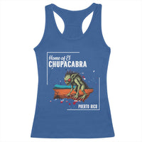Chupacabra Racerback Tank Top Home Of Puerto Rico Mystery Urban Legend Gift - Wonder Print Shop