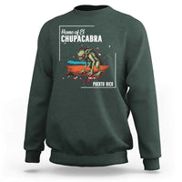 Chupacabra Sweatshirt Home Of Puerto Rico Mystery Urban Legend Gift - Wonder Print Shop