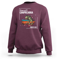 Chupacabra Sweatshirt Home Of Puerto Rico Mystery Urban Legend Gift - Wonder Print Shop