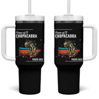 Chupacabra Tumbler With Handle Home Of Puerto Rico Mystery Urban Legend Gift