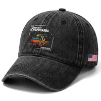 Chupacabra Washed Cotton Baseball Cap Home Of Puerto Rico Mystery Urban Legend Gift