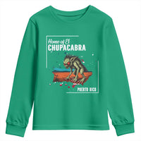 Chupacabra Youth Sweatshirt Home Of Puerto Rico Mystery Urban Legend Gift - Wonder Print Shop