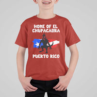 Chupacabra T Shirt For Kid Home Of Puerto Rico Legend Gothic Horror Gift - Wonder Print Shop