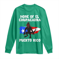 Chupacabra Long Sleeve Shirt Home Of Puerto Rico Legend Gothic Horror Gift - Wonder Print Shop