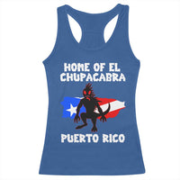 Chupacabra Racerback Tank Top Home Of Puerto Rico Legend Gothic Horror Gift - Wonder Print Shop