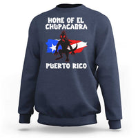 Chupacabra Sweatshirt Home Of Puerto Rico Legend Gothic Horror Gift - Wonder Print Shop