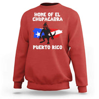 Chupacabra Sweatshirt Home Of Puerto Rico Legend Gothic Horror Gift - Wonder Print Shop