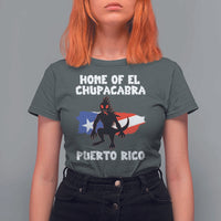 Chupacabra T Shirt For Women Home Of Puerto Rico Legend Gothic Horror Gift - Wonder Print Shop