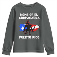 Chupacabra Youth Sweatshirt Home Of Puerto Rico Legend Gothic Horror Gift - Wonder Print Shop