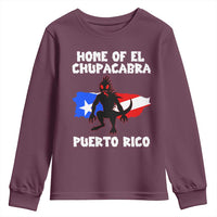 Chupacabra Youth Sweatshirt Home Of Puerto Rico Legend Gothic Horror Gift - Wonder Print Shop