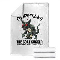 Chupacabra Throw Blanket The Goat Sucker Vintage Horror Cryptid Gift - Wonder Print Shop
