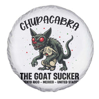 Chupacabra Spare Tire Cover The Goat Sucker Vintage Horror Cryptid Gift - Wonder Print Shop
