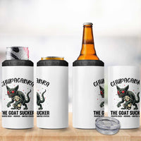 Chupacabra 4 in 1 Can Cooler Tumbler The Goat Sucker Vintage Horror Cryptid Gift